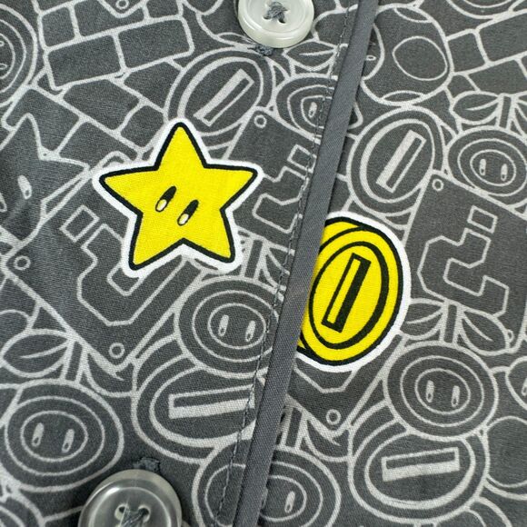 Pottery Barn Teen Super Mario Power-Up Glow-in-the-Dark Loose Fit Pajama Set L - Picture 9 of 10